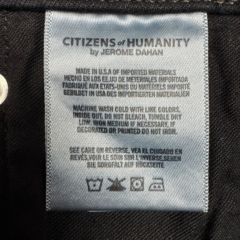 Citizens of Humanity Gage Classic Straight Jeans Men 36 (35x34) Black USA Luxury
